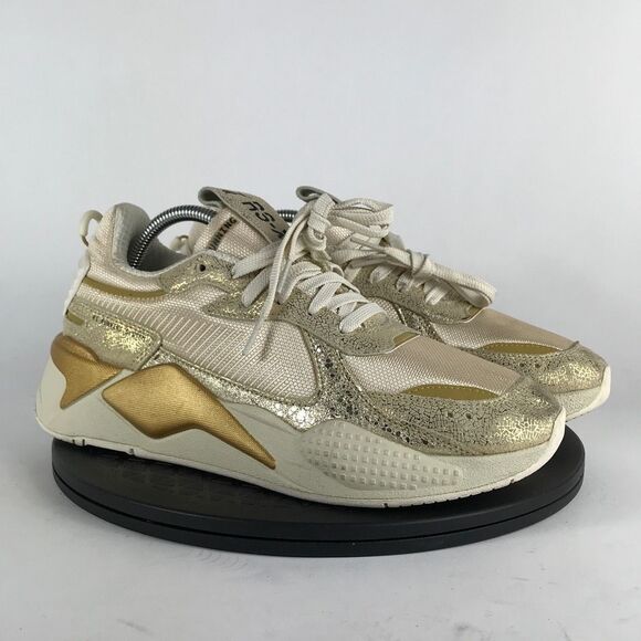 Puma RS-X Winter Glimmer Gold Running Shoes 372761-01 Women’s Size 11 - Picture 3 of 12